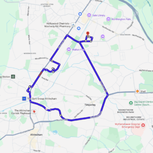 Sale (Manchester) Driving Test Centre Routes 2026 | 12 Google Maps Practice Routes