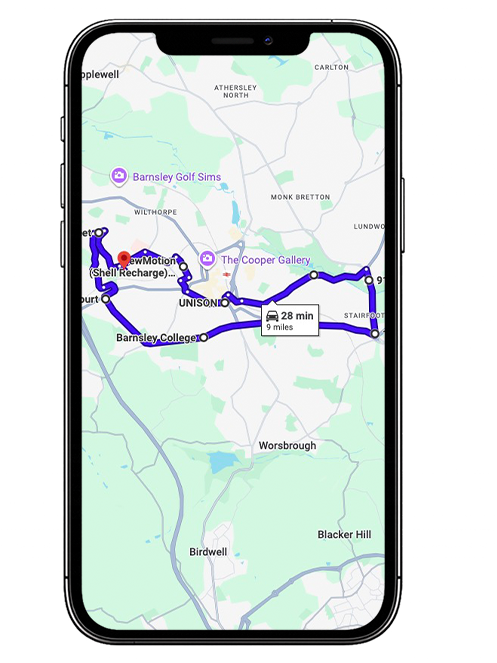 Barnsley Driving Test Centre Practice Route through Old Mill Lane, Sheffield Road A61 and Stairfoot Roundabout in South Yorkshire