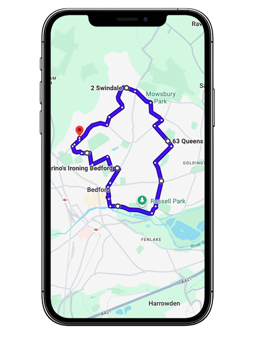 Bedford Driving Test Centre Practice Route through Goldington Road, A421 Bypass and Cardington Road Roundabout in Bedfordshire