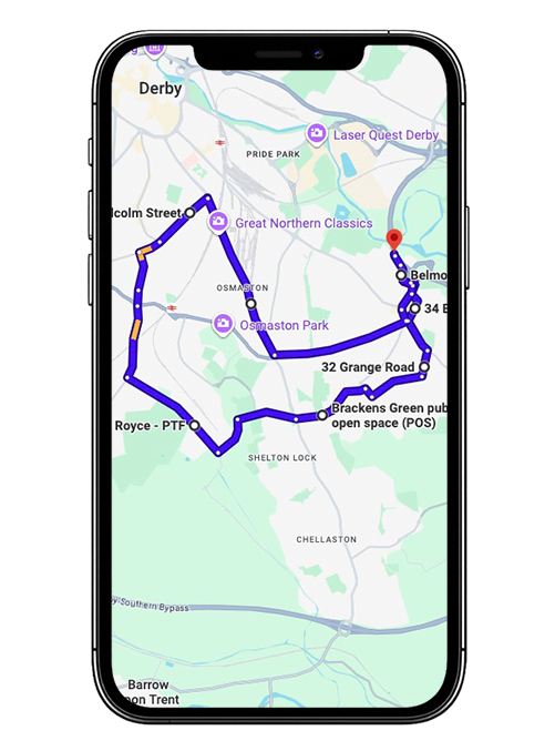Derby (Alvaston) driving test routes covering London Road (A6), Harvey Road, Shardlow Road, Raynesway (A5111), Alvaston Street and key roundabouts near Derby Alvaston Driving Test Centre, Derbyshire