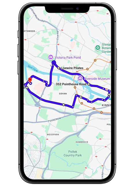 Glasgow Shieldhall Driving Test Centre Practice Route through Shieldhall Road, Renfrew Road A741 and Braehead Roundabout in Glasgow