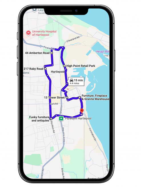 Hartlepool Driving Test Centre Practice Route through Brenda Road A689, Stockton Road and Owton Manor Roundabout in County Durham