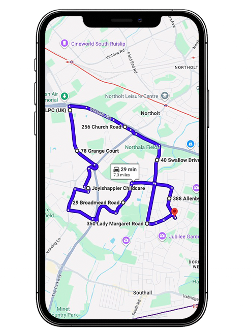 Southall Driving Test Centre Practice Route through The Parkway A312, Uxbridge Road and Target Roundabout in Greater London