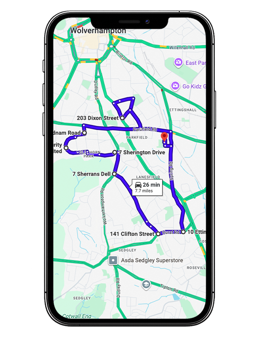 Wolverhampton Driving Test Centre Practice Route through Stafford Road A449, Penn Road A449 and Oxley Moor Roundabout in West Midlands